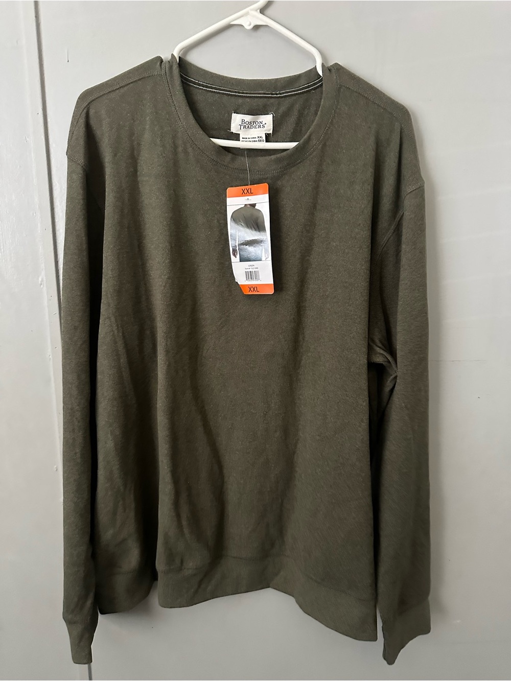 Boston Traders Olive Crewneck Sweater Top XXL